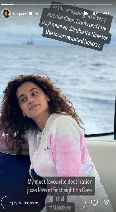 Taapsee Pannu in Maldives