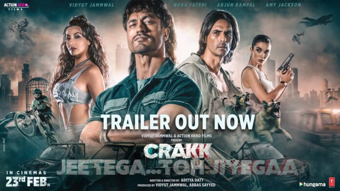 Crakk Movie Trailer Released